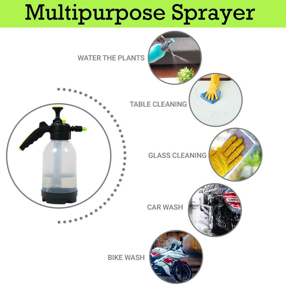 Water Spray Pump Transparent Design -  Size 2 Liter